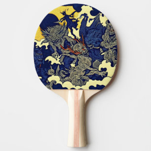 Raquete De Ping Pong Demônios Fantásticos - Estilo de Corte de Madeira