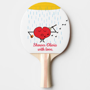 Raquete De Ping Pong Demonstração de amor: