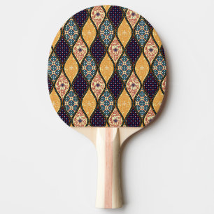 Raquete De Ping Pong Denim Blue Art Nouveau