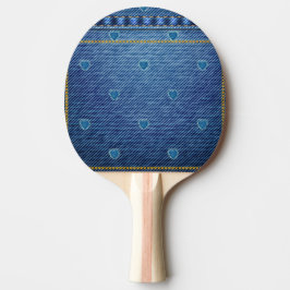 Raquete De Ping Pong Denim Heart Blue