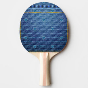 Raquete De Ping Pong Denim Heart Blue