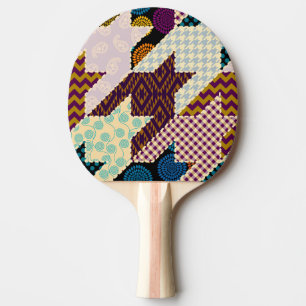 Raquete De Ping Pong Dente-punho-punho: Backgroun Sem Vista Vintage