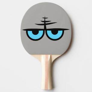 Raquete De Ping Pong Desenhos animados irritados dos olhos