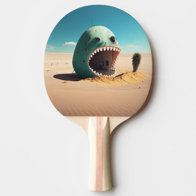 Raquete De Ping Pong Desert monster house (Frente)