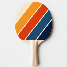 Raquete De Ping Pong Deserto Arco-íris Retro Negrito Listrado