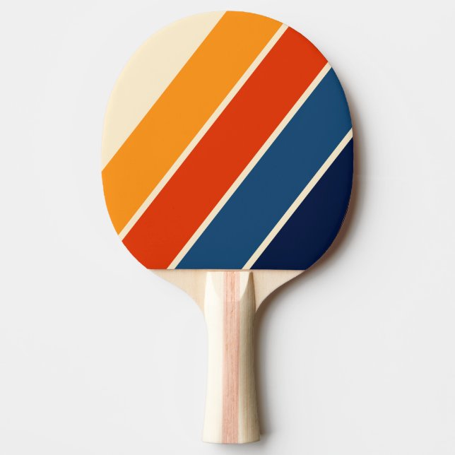 Raquete De Ping Pong Deserto Retro Arco-Íris Estimulado (Frente)