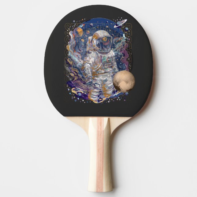 Raquete De Ping Pong Design astronauta