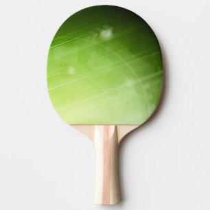 Raquete De Ping Pong Design da luz verde no estilo da olá!-tecnologia