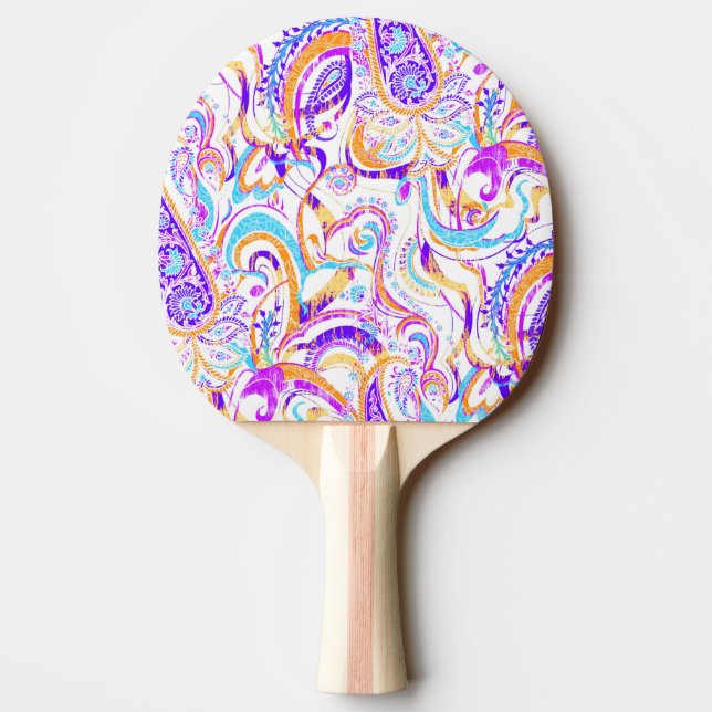 Raquete De Ping Pong Design de cor branca e esbranquiçada (Verso)