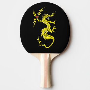 Raquete De Ping Pong design de dragão