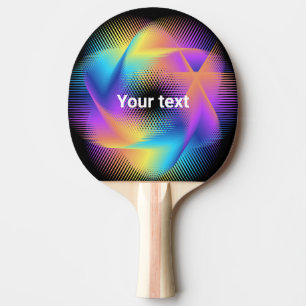 Raquete De Ping Pong design de imagens de luz coloridas -