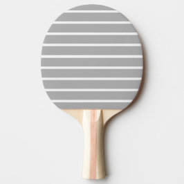 Raquete De Ping Pong Design de Listras Cinza Cinza