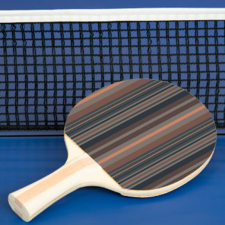 Raquete De Ping Pong Design de Listras de Bosque Floresta Escura