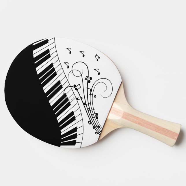 Raquete De Ping Pong Design de Música do Teclado Piano (Lateral)