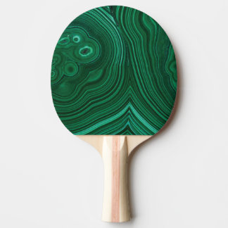 Raquete De Ping Pong Design de pedra-verde-malaquita