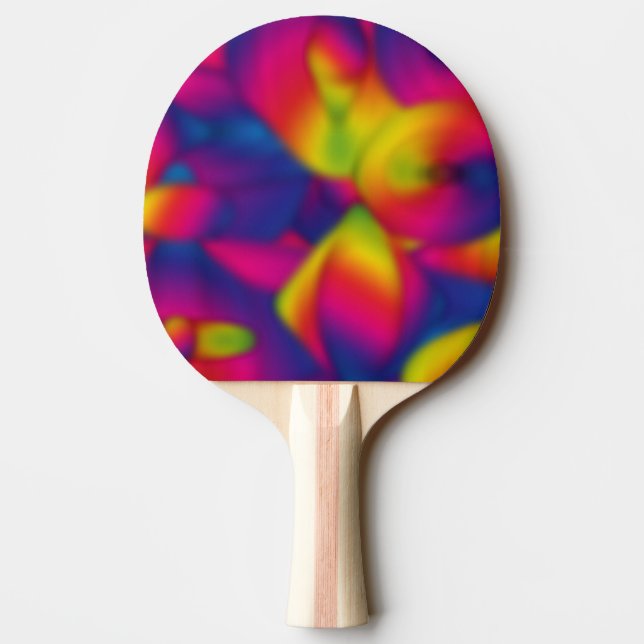 Raquete De Ping Pong Design Dentro Azul (Verso)