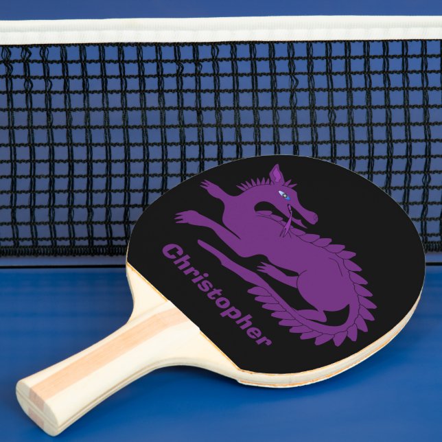 Raquete De Ping Pong Design do Dragão Roxo (Insitu)