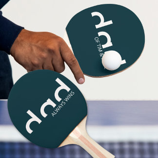 Raquete De Ping Pong Design moderno e simples para Pai