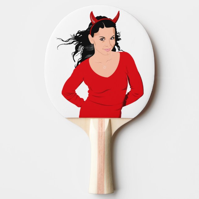 RAQUETE DE PING PONG DEVIL GIRL (Frente)