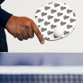 Raquete De Ping Pong Dia das Bruxas, Fantasma Cinza Fofo, Doce ou Trave