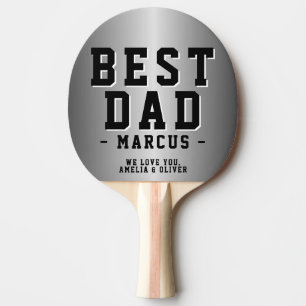 Raquete De Ping Pong Dia do Pai Metálico do Melhor Pai