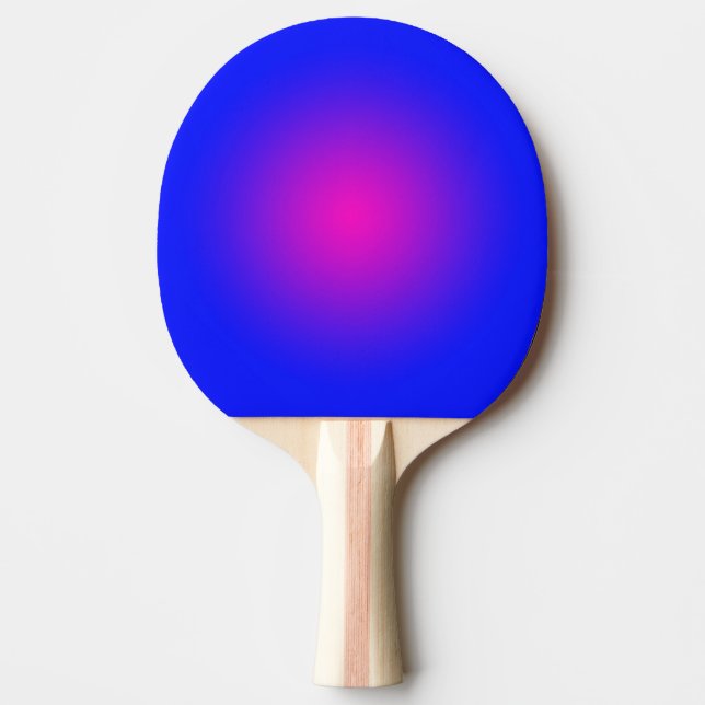 Raquete De Ping Pong Dia Grande do Azul e Magenta (Frente)