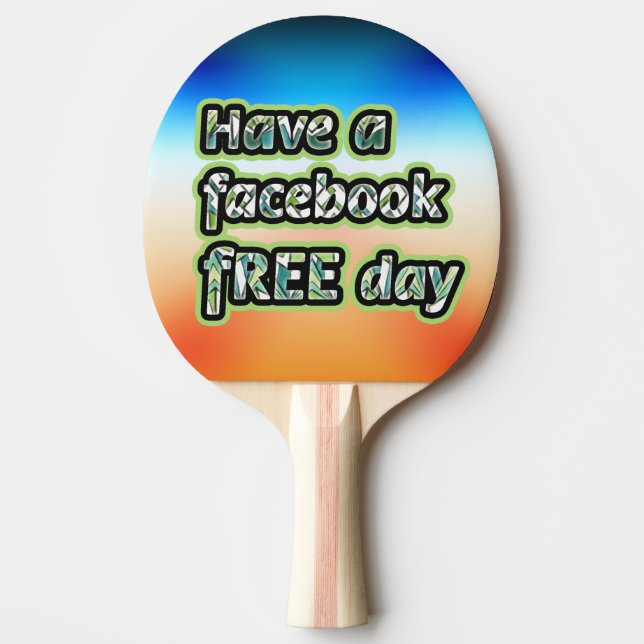 Raquete De Ping Pong Dia Livre do Facebook (Frente)