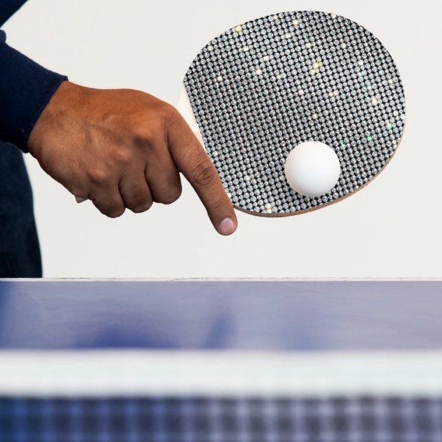 Raquete De Ping Pong Diamond Paddles, brilhantes Paddles, cristal branc (Insitu)