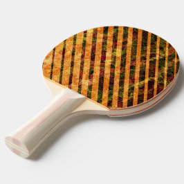 Raquete De Ping Pong Diferentes faixas de laranja, pequenos quadrados a