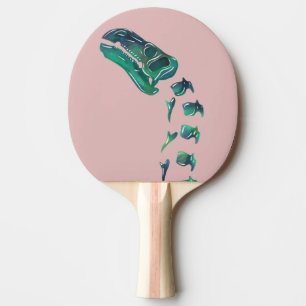 Raquete De Ping Pong Dinossauro de Iguanodon do Opal