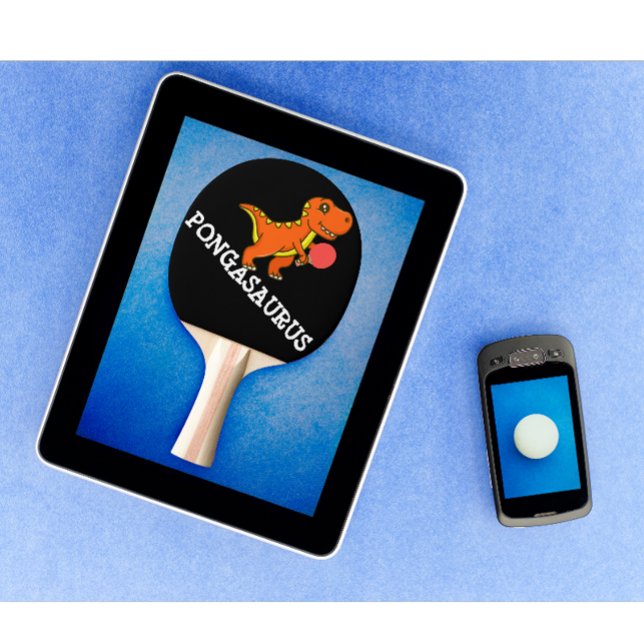 Raquete De Ping Pong Dinossauro Moderno de Tênis Personalizado (personalized funny ping pong paddle)