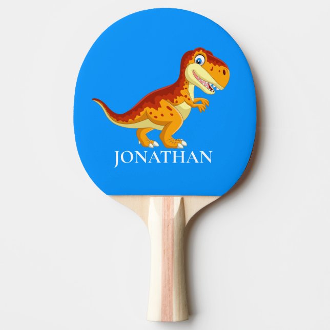 Raquete De Ping Pong Dinossauro T Rex BLUE BOY (Frente)