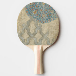 Raquete De Ping Pong Disposição Floral Decorativa De Tapeçaria De Pr