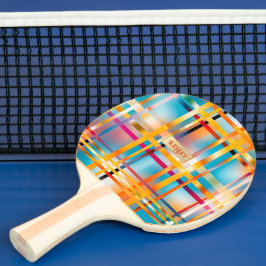 Raquete De Ping Pong Divertido Verão Personalizado Cor Azul Cor-de-Rosa