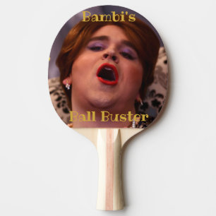 Raquete de ping pong do Bambi Ball Buster