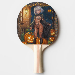 Raquete De Ping Pong Doce ou Travessura, Corajosa Garota de Fantasia de