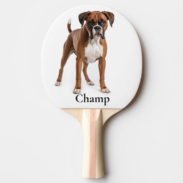 Raquete De Ping Pong Doggy Paddle Boxer (Frente)