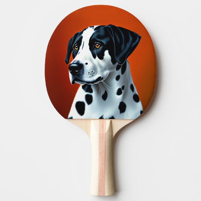 Raquete De Ping Pong Doggy Paddle Dalmatian (Frente)