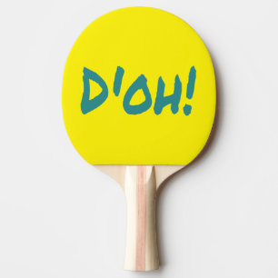 Raquete De Ping Pong D'OH! Clássico engraçado 90