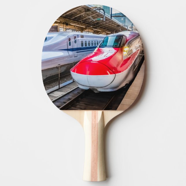 Raquete De Ping Pong Dois Shinkansen na Estação de Tóquio (Frente)