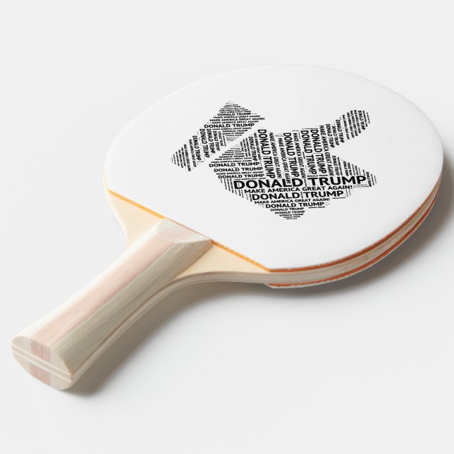 Raquete De Ping Pong Donald Trump (Frente inclinada)