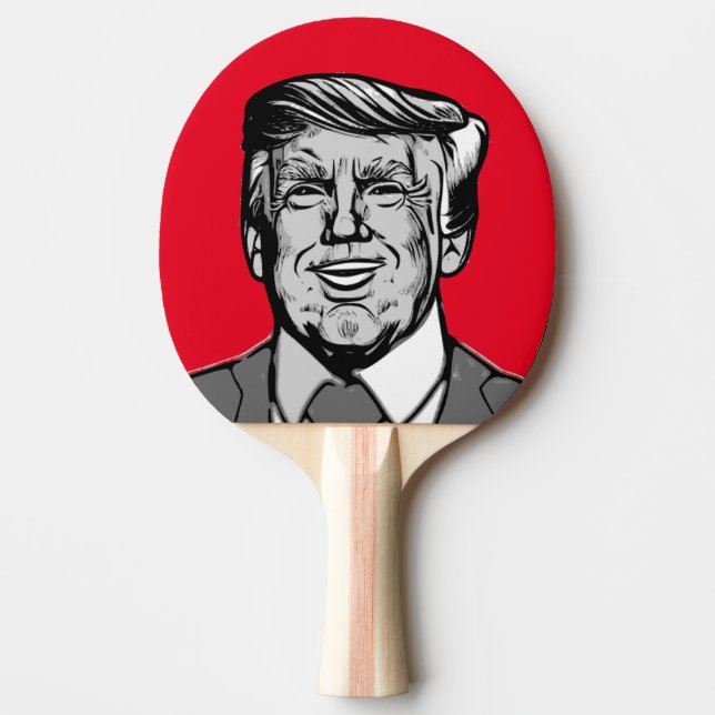 RAQUETE DE PING PONG DONALD TRUMP (Frente)