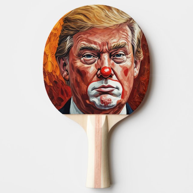 Raquete De Ping Pong donald trump clown  (Frente)