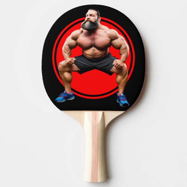 Raquete De Ping Pong Dor muscular (Frente)
