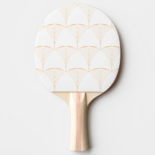 Raquete De Ping Pong Dourado, elegante e simples padrão tradicional lux
