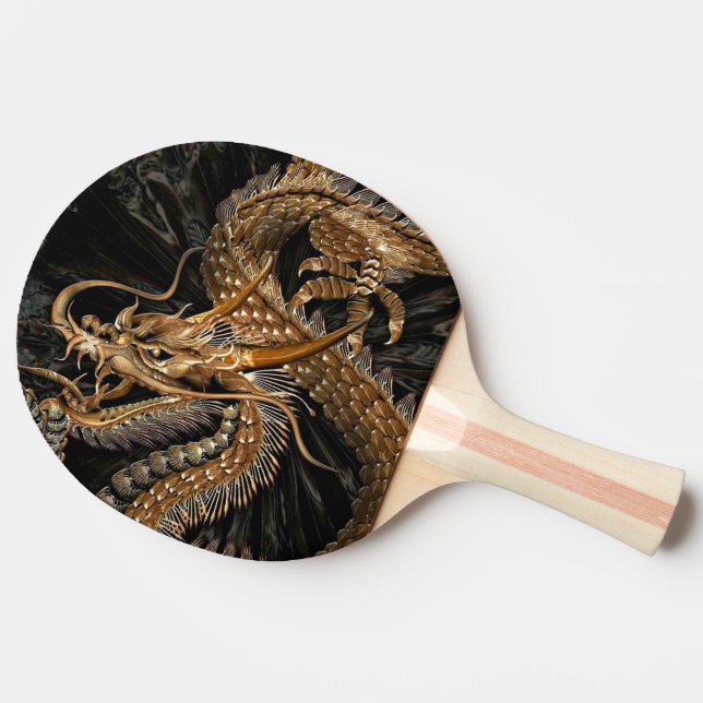 Raquete De Ping Pong Dragão chinês (Lateral)