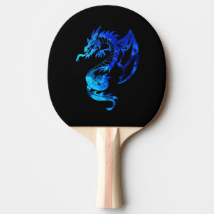Raquete De Ping Pong Dragão de Gelo Azul