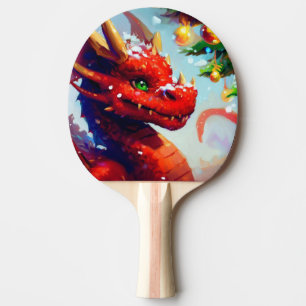 Raquete De Ping Pong Dragão de Natal (2)
