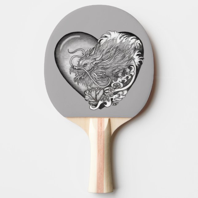 Raquete De Ping Pong Dragão Heart (Frente)