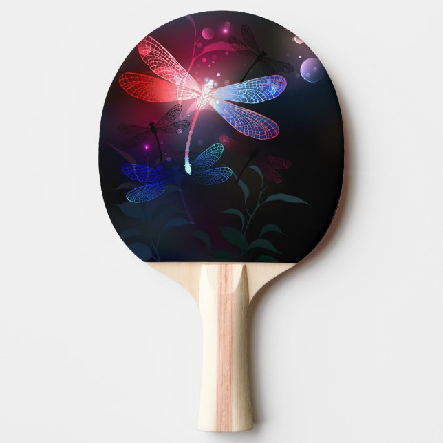 Raquete De Ping Pong Dragonfly vermelha (Frente)